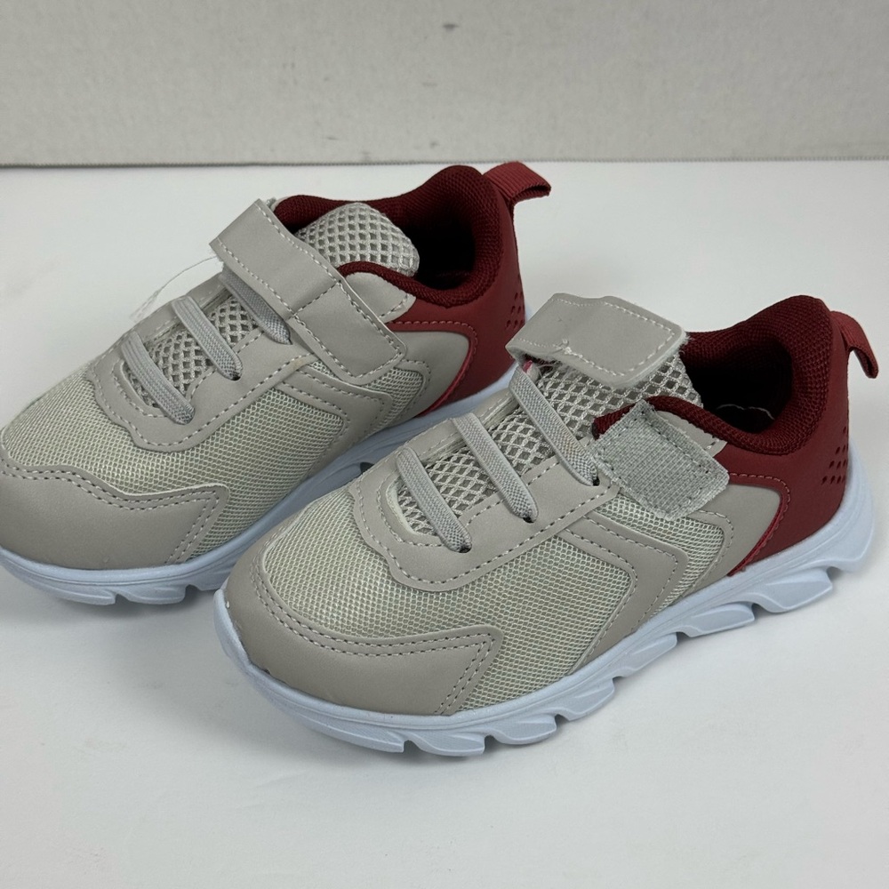 Kids Red and Gray Sneakers